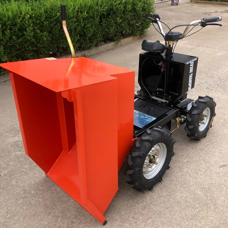 Electric Dump Truck carrying soil