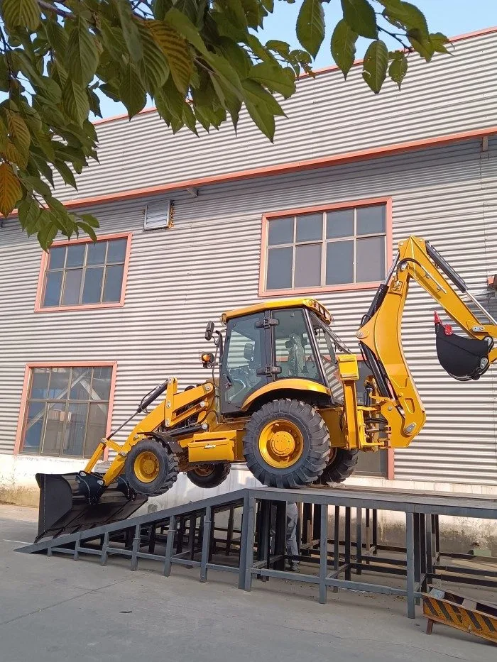 3CX backhoe loader on municipal work